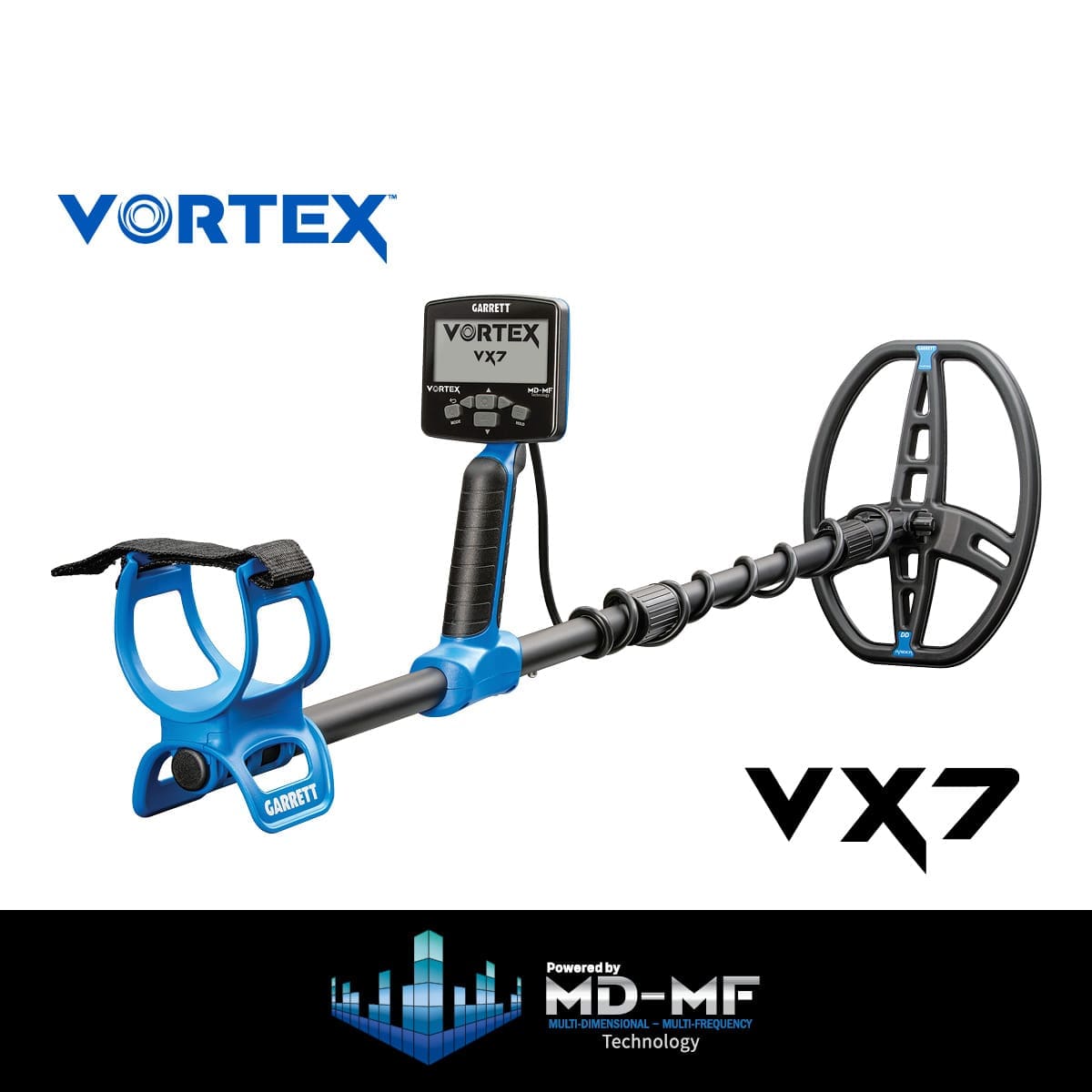 Tekirdağ Garrett Vortex VX7 Dedektör - Katlanabilir gövde, taşıma ve araç içinde saklama tarafında Vortex ailesinin pratik avantajıdır.